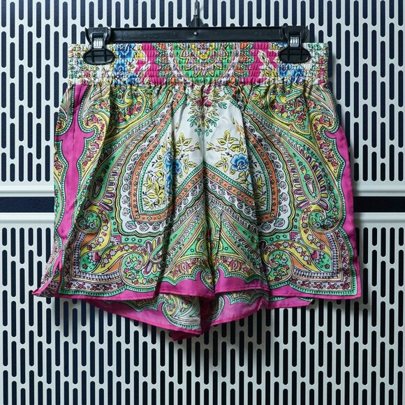 ETROFLORAL PAISLEY SILK SHORT